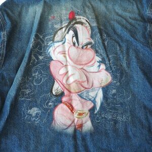 Disney Studios Vintage 90s "Grumpy- Snow White" Denim Jean Jacket Men's XXL